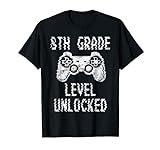 8. Klasse Level freigeschaltetes Videospiel, Geschenk zum Schulanfang T-Shirt