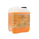 Orangenreiniger Konzentrat Premium Orangenöl Reiniger Intensiv Fettlösend Fleckentferner Fettlöser Bodenreiniger Universalreiniger Kraftreiniger (5 Liter)