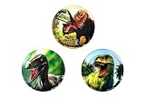 Belmil Patches mit Klettverschluss Set 3-teilig- kompatibel mit Schulranzen Comfy/Smarty/Jungen Dinosaurier (336/B Dinosaurs)