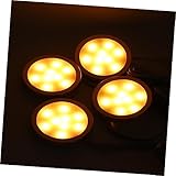 BESTonZON 1 Satz Rgb Schrankbeleuchtung Schrankleuchten Schranklampe Gegenlicht Wiederaufladbares Licht Ferngesteuerte Wohnmobillampe Licht Deckenleuchte Led Knopfb