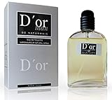 D'Or Eau De Toilette Intense 100 ml. Eau de Cologne Kompatibel, Inspiriert Von Eau De Parfum Diore Homme, Äquivalentes Parfüm Herren