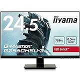 iiyama G-MASTER Red Eagle G2560HSU-B3 62,2 cm (24,5') Gaming Monitor Full-HD (HDMI, DisplayPort, USB 2.0) 0,5ms Reaktionszeit, 165Hz, FreeSync Premium, schwarz