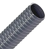 FLEXTUBE PVC-L 80mm, Länge Meterware - leichter, flexibler Saugschlauch, Spiralschlauch aus PVC, Schlauch für Wasser, Luft, Pulver, Sägemehl, Späne