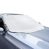 WIN.MAX Frontscheibenabdeckung Auto Scheibenabdeckung Faltbar Sonnenschutz Winter Windschutzscheiben Abdeckung 3 Magnetische für Autoscheibenabdeckung gegen Strahlung, Sonne, Staub, Schnee, EIS