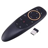 GGBEST G10 Voice Air Mouse Fernbedienung, 2,4 GHz Android TV-Steuerung und Infrarot-Lernmikrofon für Computer PC Android TV