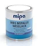 Mipa WBS Mipalux Weißlack Türenlack Holzlack seidenmatt 2,5 Liter weiß