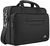 MATEIN Laptoptasche 17,3 Zoll, Groß Laptop Tasche 17 Zoll Aktentasche Herren Wasserdicht Arbeitstasche Business Taschen Umhängetasche Laptop Bag Notebooktasche Schultertasche Bürotasche, Schw