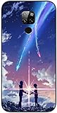 Kompatibel mit Huawei Mate 20 Your with Name Wa Kimi Kiminonawa Na 752 Black Soft Ultra with Thin TPU Anime Phone Case