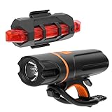 Mountainbike-Rücklicht, Fahrrad-Rücklicht mit hoher Helligkeit, wiederaufladbares USB-Rücklicht für Outdoor-Fahrradfahren bei Nacht