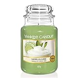Yankee Candle Duftkerze im Glas (groß) | Vanilla Lime | Brenndauer bis zu 150 Stunden
