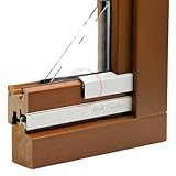 Flügelabdeckprofil L - Wetterschenkel für Holzfenster - Holz Alu Nachrüstset (Dunkelbronze G216, 70 cm)