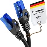KabelDirekt – 5x 5 m – LAN Kabel, Netzwerkkabel, Ethernet Kabel/Patchkabel (überträgt maximale Glasfaser Geschwindigkeit, für Gigabit Netzwerke, Switches/Router/Modems mit RJ45, schwarz/blau)