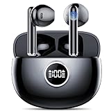CASCHO Bluetooth Kopfhörer In Ear, Kopfhörer Kabellos Bluetooth 5.3, 37St Spielzeit, IPX7 Wasserdicht, Tiefer Bass, LED Anzeige, Kabellose Kopfhörer mit USB-C-Schnellladung, zum Reisen, Konferenzen