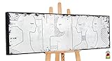 YS-Art Gemälde Handgemalt Imperium | Acrylbilder auf Leinwand Wohndecor | Gemälde Modern | Wand Gemälde | Handgemaltes Bild | Acryl Wandbild | Kunstbilder Abstrakte Ölbilder Küche