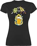 Nerd Geschenke - Bier Fusion - Hopfen & Malz - L - Schwarz - Rundhals - L191 - Tailliertes Tshirt für Damen und Frauen T-Shirt