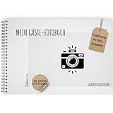Gästebuch für Fotoaufgaben Geburtstag | 60 Seiten | Fotobuch Geburtstag mit Steckbrief inkl. Fragen | Gästebuch Geburtstag | Fotoalbum | Passend zu unseren separat erhältlichen Fotoaufgab