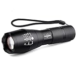 Taschenlampe, Sumairs Extrem Hell LED Taschenlampe mit 5 Leuchtmodi, Zoombar, Lange Arbeitzeit Wasserdicht Taktische Taschenlampen für Camping, Outdoor, Wandern, 1 Stück