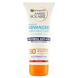 Garnier Ambre Solaire Sonnenschutzcreme für das Gesicht und für helle und sonnenempfindliche Haut, Anti-Aging-Effekt, IP50+, 100 ml, 1 Stück