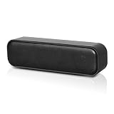 Dioche USB-betriebener Desktop-Lautsprecher, Kabelgebunden, Computer-Soundbox, Lautsprecher mit Tiefem Bass für Laptop, Tablet, PC, Büro, Heimunterhaltung, Schw