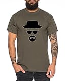 Heisenberg Herren T-Shirt Hermanos Bad Mr White Breaking, Farbe:Khaki;Größe:M