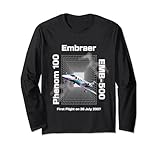 Light Embraers Phenom 100 T-Shirt Lang