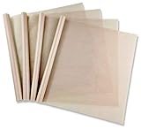 Pritogo Dauerbackfolie 4er-Set braun Teflon (32 x 46 cm) 260° wiederverwendbares Backpapier Backfolie hitzebeständig antihaftbeschichtet zuschneidb