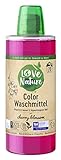 Love Nature Color-Waschmittel Cherry Blossom, 20 Waschladungen, nachhaltiges Flüssigwaschmittel, haut- und allergikerfreundlich, ohne tierische Inhaltsstoffe