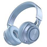 REETEC Wireless Bluetooth-Kopfhörer V5.0 mit Mikrofon, 20 Stunden Spielzeit über dem Ohr HiFi-Stereo-Wireless-Kopfhörer Deep Bass Faltbares Headset für Telefon TV PC PC iPad Blau