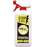 STOP & KILL Anti Wespen Spray 500ml | Wespenabwehr mit Sofort- & Langzeitwirkung | Alternative zu Wespenfalle & Wespenschaum | Geruchloses Wespenbekämpfungsmittel auf Wasserbasis