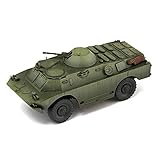 LHJCN 1/72 Maßstab Diecast Tank Plastikmodell, BRDM-2 Panzerwagen der sowjetischen Armee, Militärspielzeug und Geschenke, 3,1 Zoll x 1,3 Zoll
