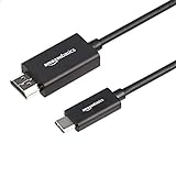 Amazon Basics – Hochwertiges Adapterkabel USB-C auf HDMI, Aluminium, Thunderbolt-3-kompatibel, 4K bei 60 Hz, 1.8 metres