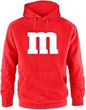 EZYshirt® Karneval & Fasching | Gruppen-Kostüm m Aufdruck Pullover Herren | Männer Kapuzenpullover | H