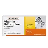 Vitamin B-Komplex-ratiopharm Hartkapseln: Kombipräparat zur gezielten Vitaminversorgung bei Mehrbedarf an B-Vitaminen, 60 Kapseln