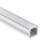 LED Aluminium Profil PL2 Arrakis LED Profil 2 Meter für LED Streifen + Abdeckung Opal (milchig) LED Aluprofil