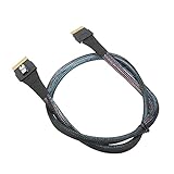 Mini SAS Kabel, Datenübertragungskabel 74 Pin Stecker SAS 4.0 24Gbps für Disk Stations für Rack Stations(0,8 Meter)