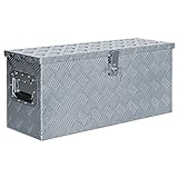 vidaXL Aluminiumkiste 76,5x26,5x33cm Alu Box Koffer Werkzeugbox Transportkiste