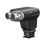 Sony ECM-XYST1M Stereomikrofon für Kameras & Camcorder mit Multi-Interface-Zubehörschuh (120-Grad-Sound, Mikrofonausgang, Vlogging, passend für u.a A9, A7, A6000 Serien, RX100 Serien) schwarz