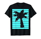 California Republic T-Shirt New Turquoise Palm Tree Gift Tee T-S