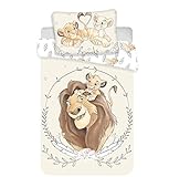Disney König der Löwen Simba Mufasa Baby Bettwäsche Kopfkissen Bettdecke 100% Baumwolle 100x135 cm