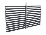 Vente-unique - Verstellbare Sonnenschutzblende für bioklimatisches Terrassendach - Aluminium - Anthrazit - 3,68 x 2,2 m - BOLSENA