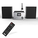 XORO HMT 500 PRO V2 - Mikro Stereoanlage (Internet-/DAB+/UKW-Radio, CD Player, Bluetooth, USB Mediaplayer, 2.4' Farbdisplay, Fernbedienung, 2 x 10W Lautsp