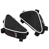 Motorcycle Storage Bag, Triangle Side Bag, Canvas Tool Side Bags, Compact Motorcycles Frame Travel Package 150g, 16x10x3cm, for Racing, Off-Road, and Motorcycle G