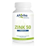 APOrtha - Zink 50 mg Zinkgluconat - 190 Tabletten / Kapseln hochdosiert, vegan