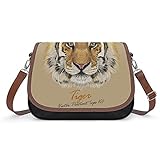 delayer Damen Tasche Realistischer Tiger-Kunst-Hintergrund-Vektor Handtasche Shopper Für Uni Arbeit Mädchen Schule