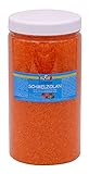 Ledacolor Schmelzolan 1000 g, Kunststoffgranulat zum Schmelzen, zum Backen von Dekorationen (Orange)