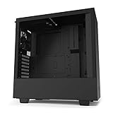 NZXT H510 - CA-H510B-B1 - Compact ATX Mid-Tower PC Gaming Case - Front I/O USB Type-C Port - Tempered Glass Side Panel - Cable Management System - Water-Cooling Ready - Black