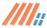 Mattel Hot Wheels CCX79 - Spielbahnen, Orange Track 4-er Pack