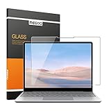 Megoo Gehärtetem Glas Displayschutzfolie für Surface Laptop Go 12.4 inch (2020 Release), 9H Härte, Anti-Kratzer, No Bläschen, HD Transparent, Microsoft Surface Laptop Go Displayschutzfolie.