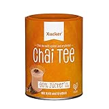 Xucker Chai Tee Pulver - mit Süßungsmittel I Gewürztee Mischung mit Schwarztee Extrakt und Gewürzen I Chai Tee gesüßt mit Erythrit und kalorienreduziertem Xylit anstatt Zucker I Vegan (250g)
