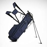 Leichte Golf-Standtasche, tragbare Multifunktionstasche,Blau